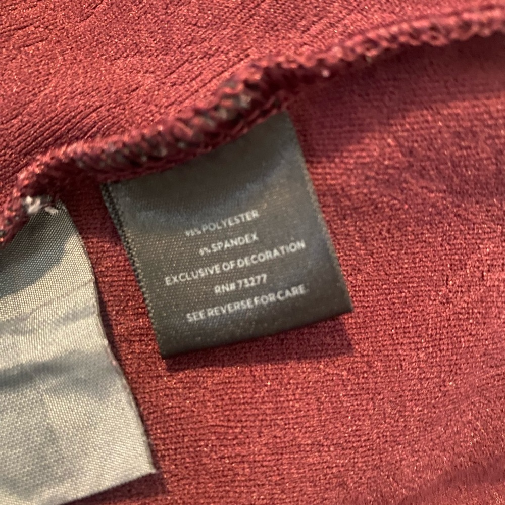 Simply Vera Vera Wang Deep Red Dress - Picture 5 of 6